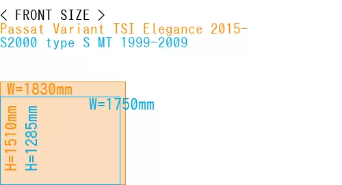 #Passat Variant TSI Elegance 2015- + S2000 type S MT 1999-2009